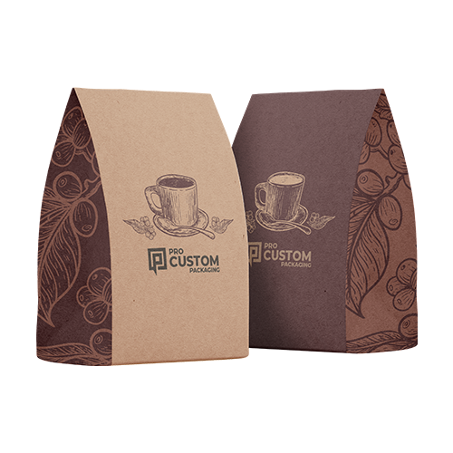 custom printed kraft paper pouches with window